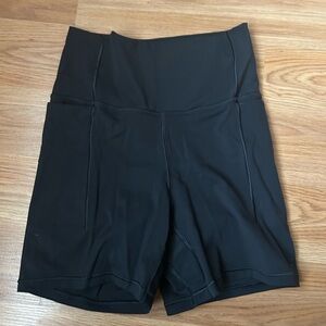 Calia Black Women's High-Waisted Shorts with pockets